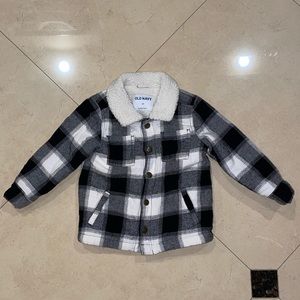 OLD NAVY | Toddler Flannel Jacket Featuring Sherpa Interior